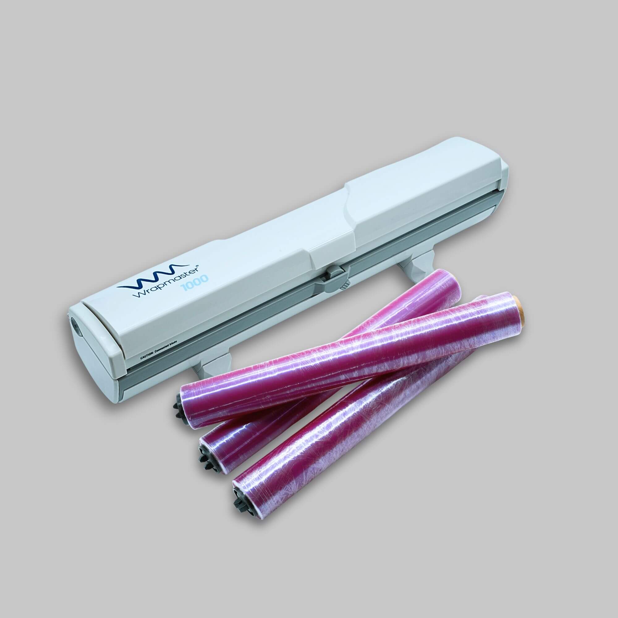 Wrapmaster 1000 - Startpakke nr. 2 | Dispenser + 3 ruller film (3×100 m) produktbillede
